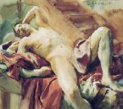 John Singer Sargent ritratto di Nicola D Inverno oil painting reproduction